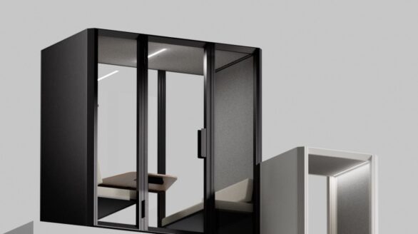 Akoestische pod van FlexInstall - geluiddichte werkplek